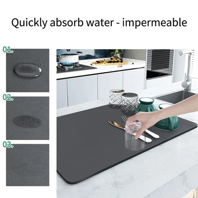 2024 New Kitchen Super Absorbent Draining Mat