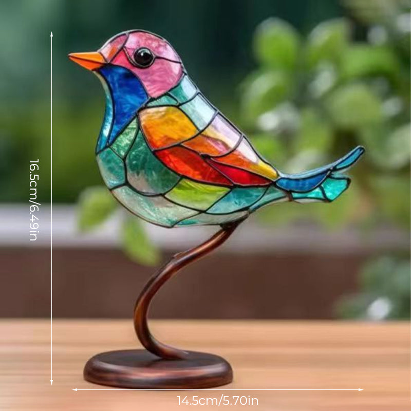 🐦Birds on Branches Stained Glass Ornaments