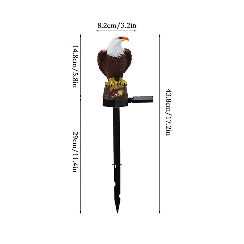 🦉Eagle Figure Garden Solar Post