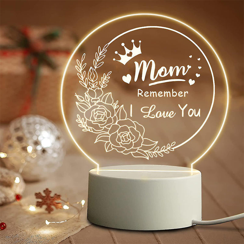 Acrylic Engraved Night Light - Best Mother’s Day Gifts