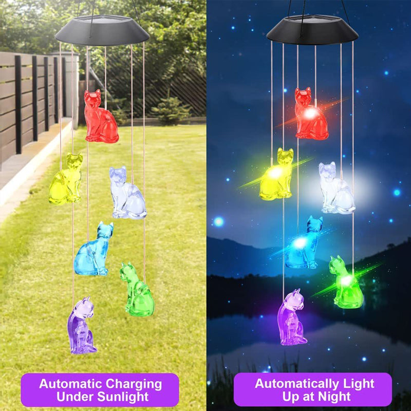 Solar Wind Chime Lights