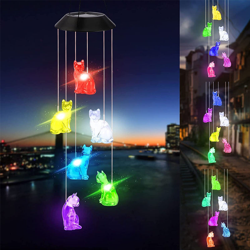 Solar Wind Chime Lights