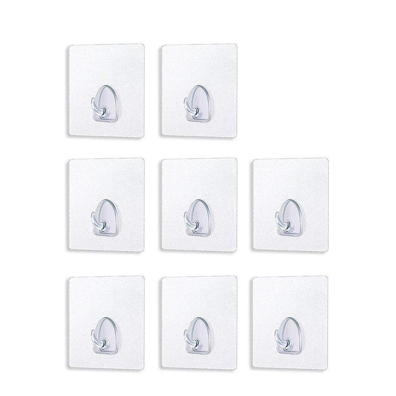 Hirundo® Waterproof Reusable Seamless Sticky Transparent Frosted Hooks