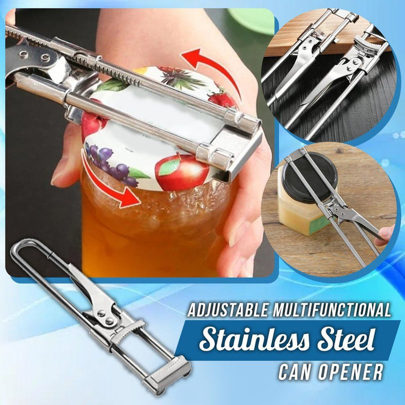 💥Adjustable Jar & Bottle Opener Multifunctional Stainless Steel Can Opener💥