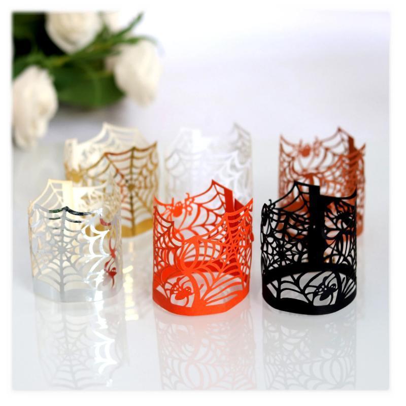 Halloween Decoration Electronic Candle Lace