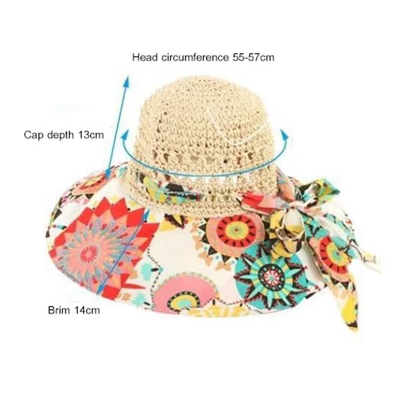 Fashion Hollow Printed Sun Hat