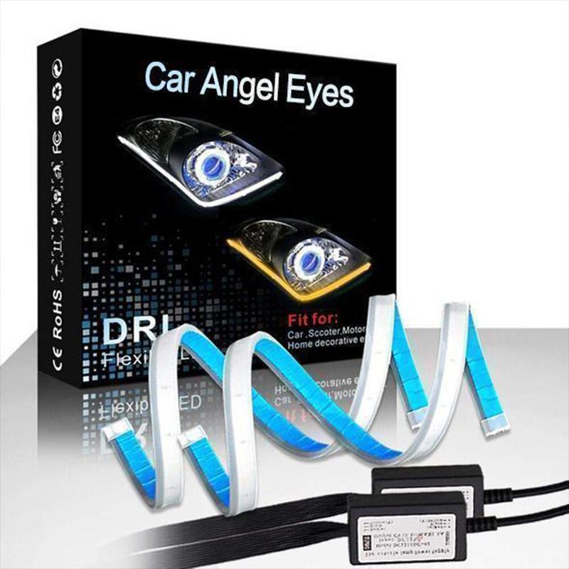 Flexible DRL LED Night & Daytime Running Light Strip (No Disassembling Needed)