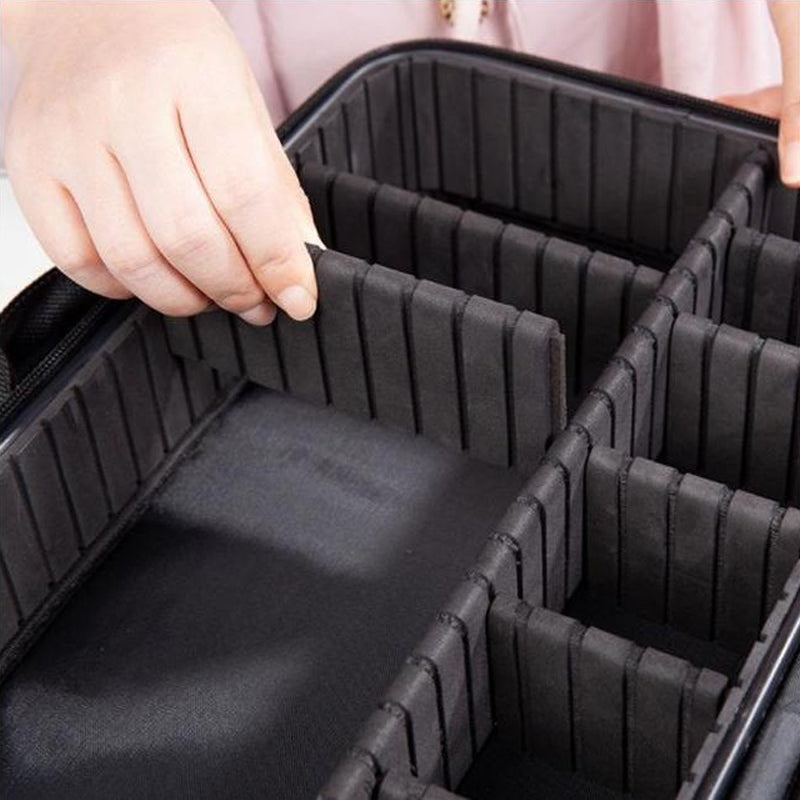 🔥hot sale🔥Makeup Cosmetic Storage Case with Adjustable Compartment