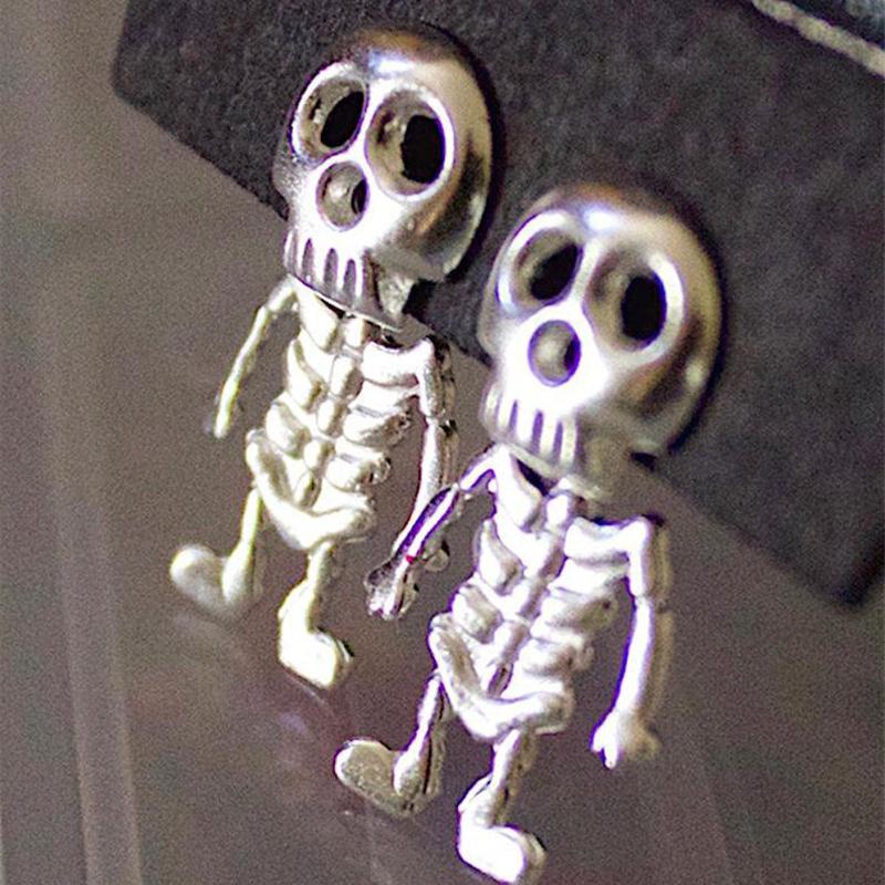 Punk Style Skull Ear Studs