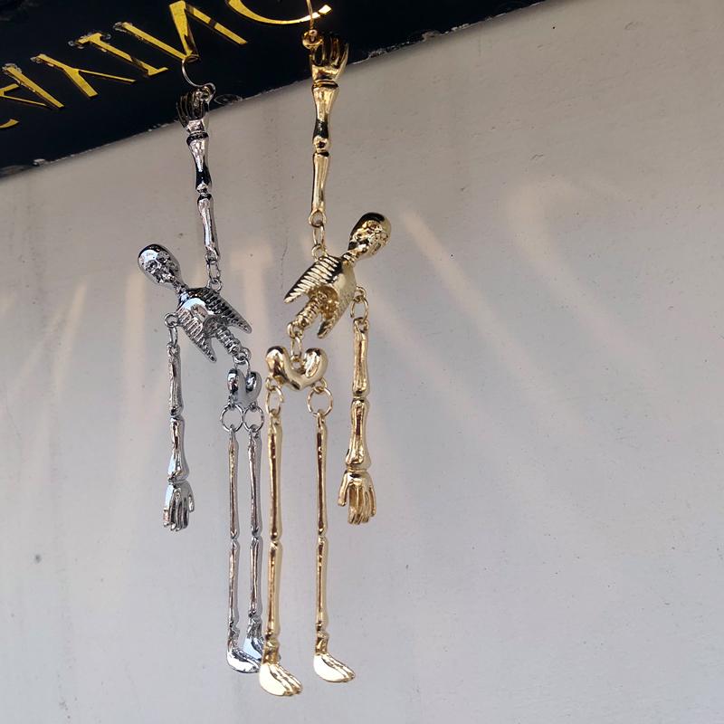 Punk Skeleton skull earrings