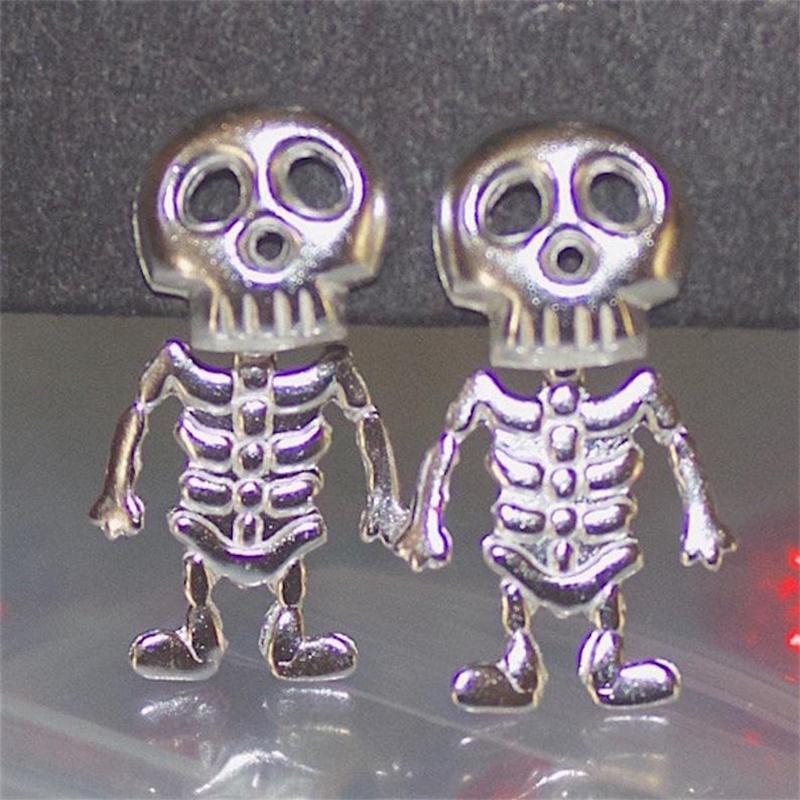 Punk Style Skull Ear Studs