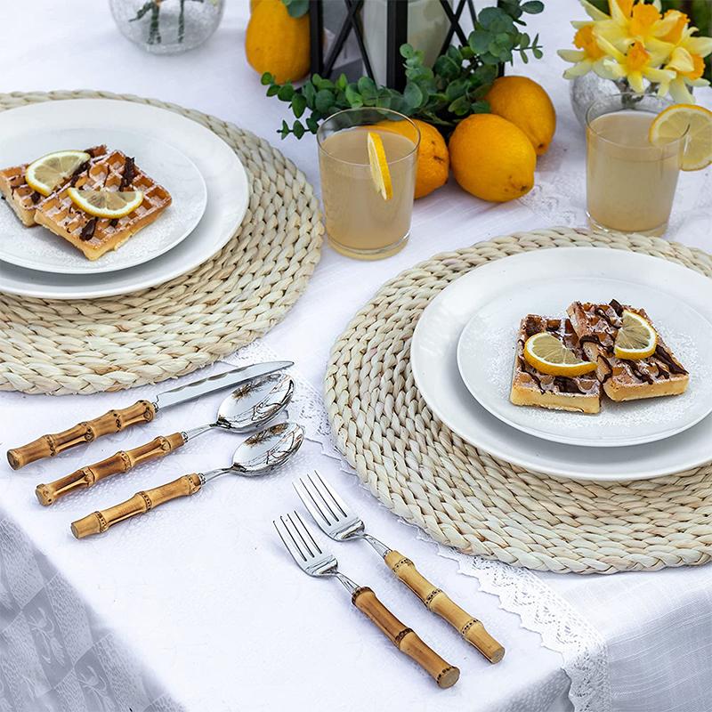 Luxury Bamboo Handle Tableware