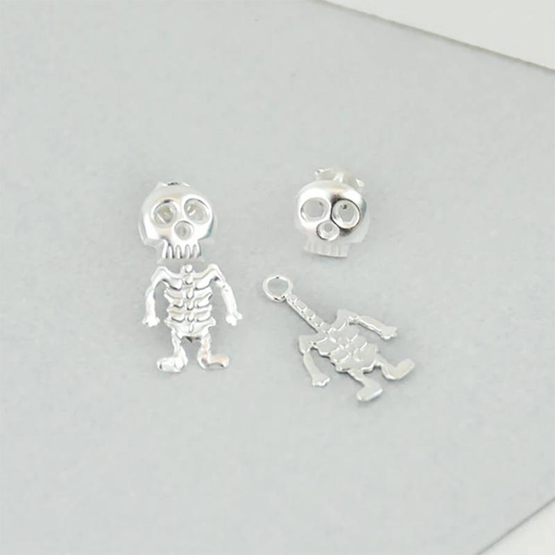 Punk Style Skull Ear Studs