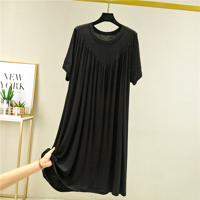 🔥hot sale🔥Super Soft Comfortable Short Sleeve Loose Pajama Dress