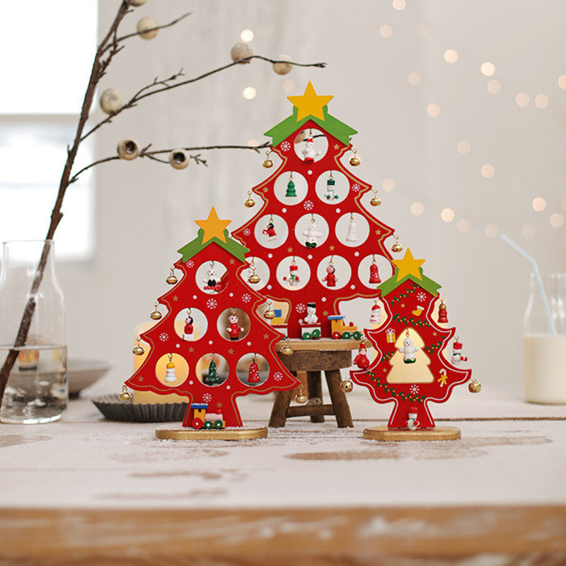 DIY Wooden Mini Christmas Tree Set