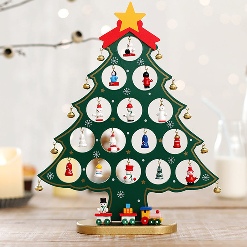 DIY Wooden Mini Christmas Tree Set