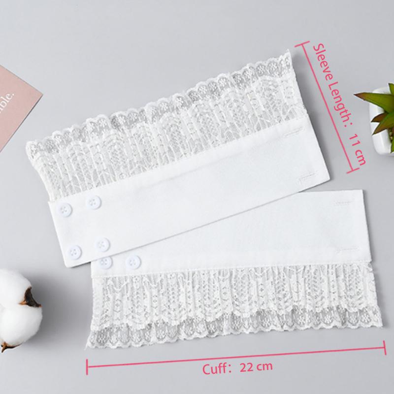 Lace Edge Fake Sleeves