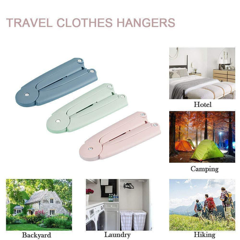 Travel folding hanger