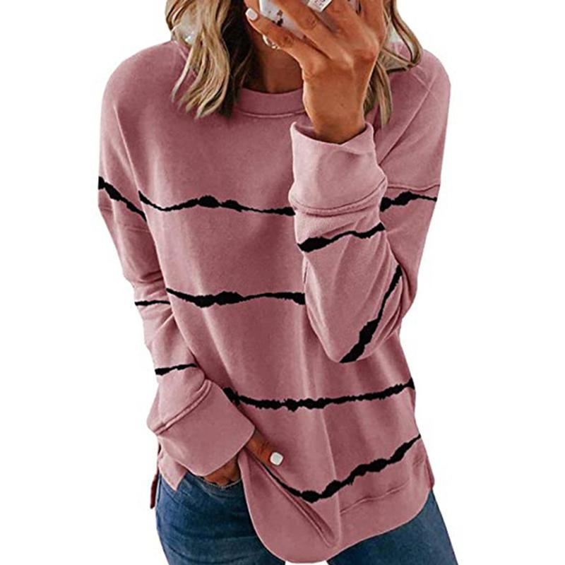 Women Casual Stripe Pullover