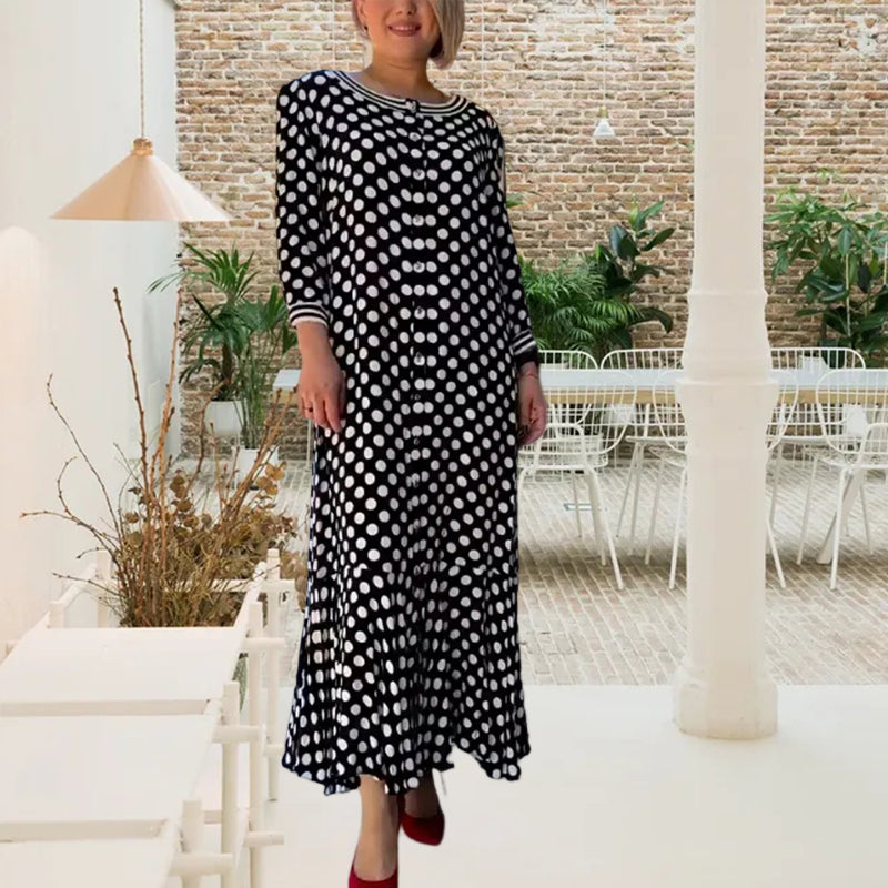 🎉Summer Specials🎉Polka Dot Long Sleeve Long Dress