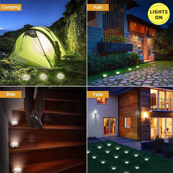 Solar Powered Floor Path LED Light