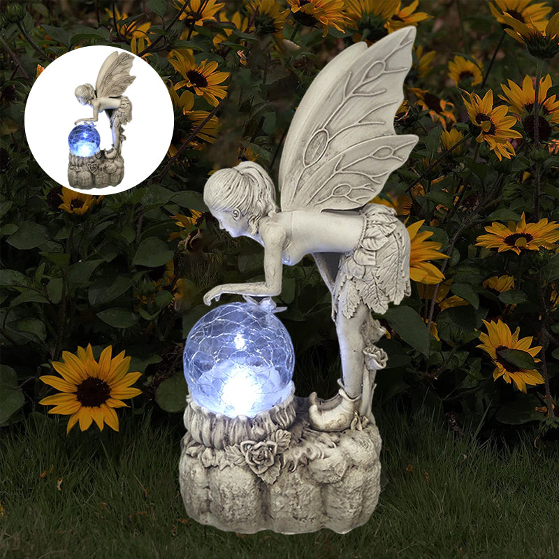 Crystal Ball Flower Fairy Ornament