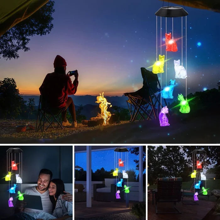 Solar Wind Chime Lights