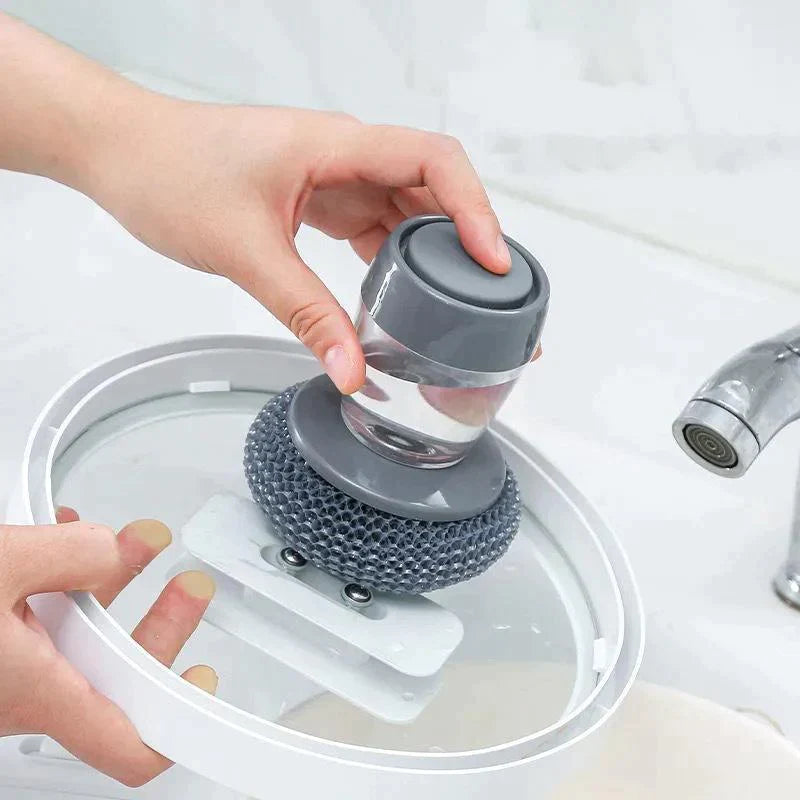 🔥 hot sale 🔥Kitchen Soap Press Dispensing Palm Brush