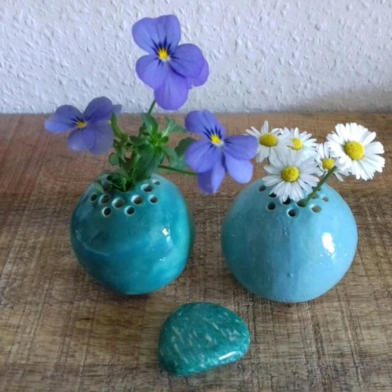 🎍The Best Containers for Flowers Kids Picked for Mom - Handmade Vase Flower Stone Table Decor