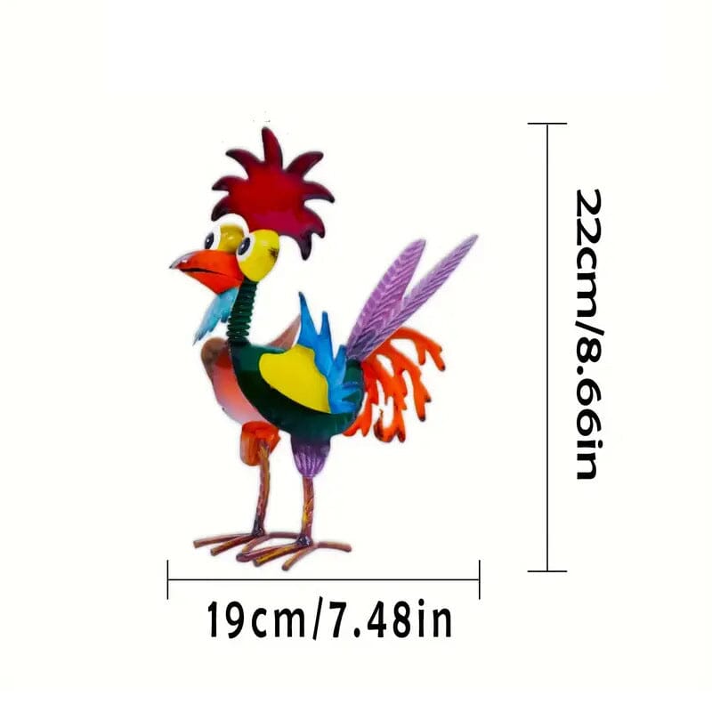 🌿Funny garden rooster statue