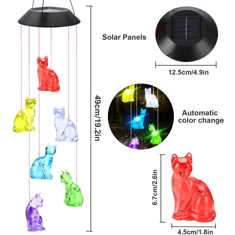 Solar Wind Chime Lights