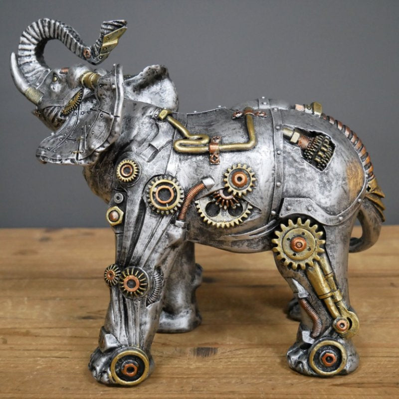 Steampunk Mechanical Animal Sculpture Collectible Resin Ornaments