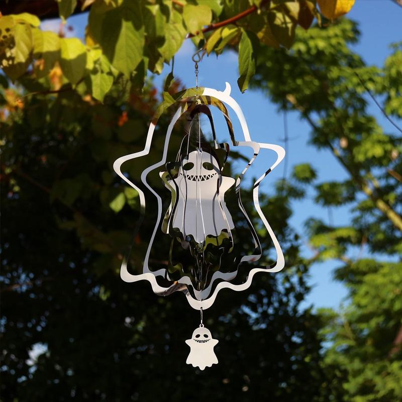 Halloween Themed 3D Optical Illusion Hanging Wind Spinner