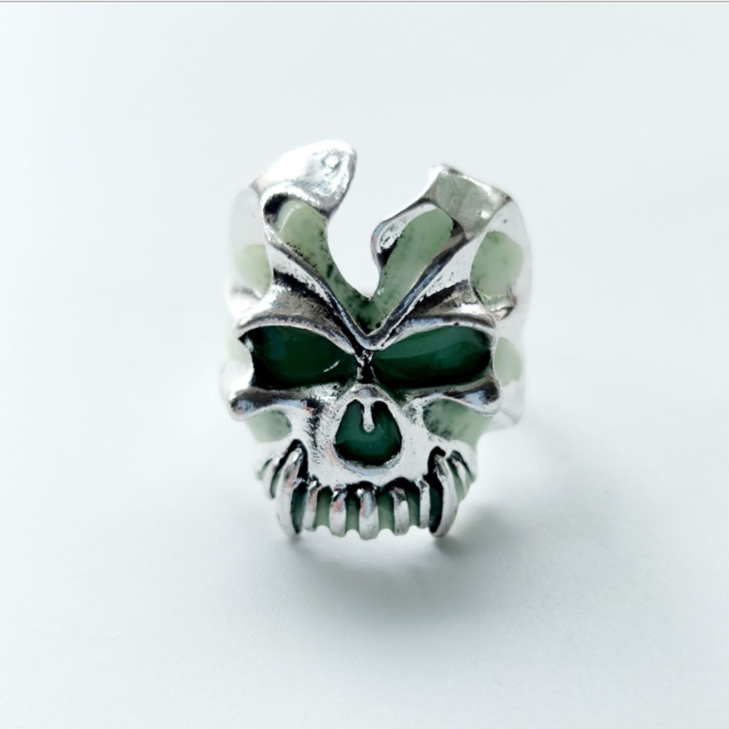 Glowing skull ring