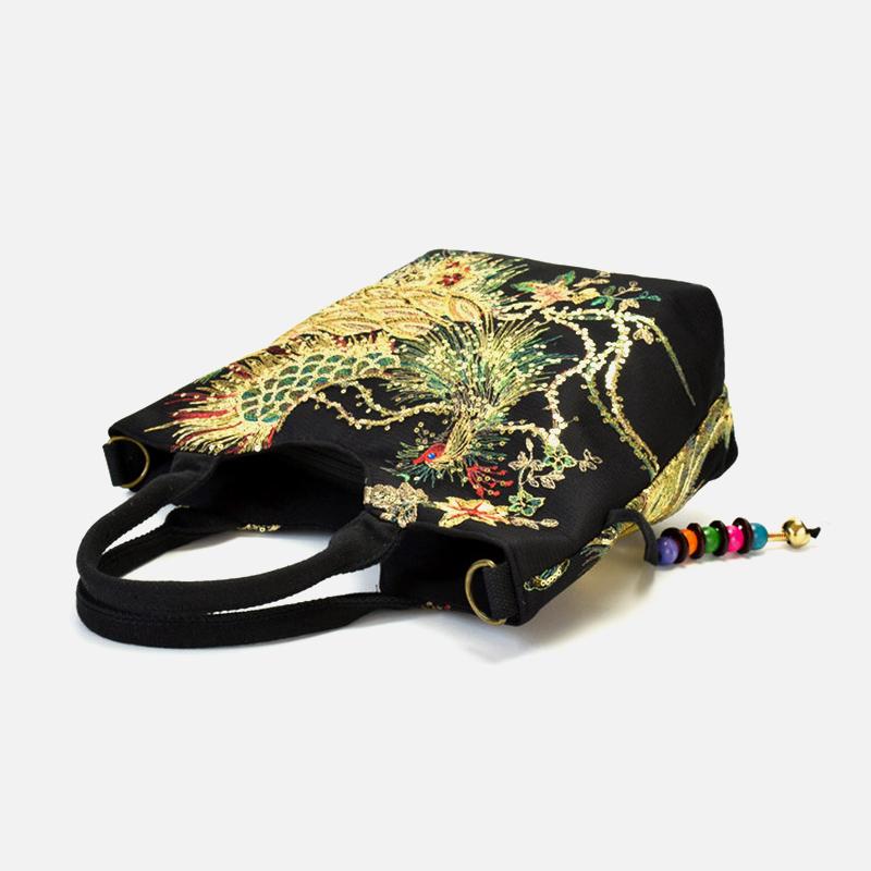 Ladies peacock embroidery bag