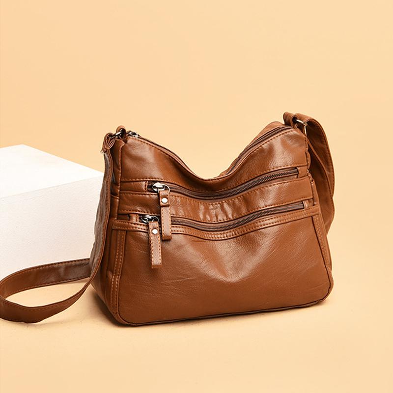 Solid Color Shoulder Bag for Women