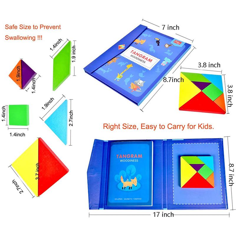 Magnetic Tangram Blocks Puzzle Game