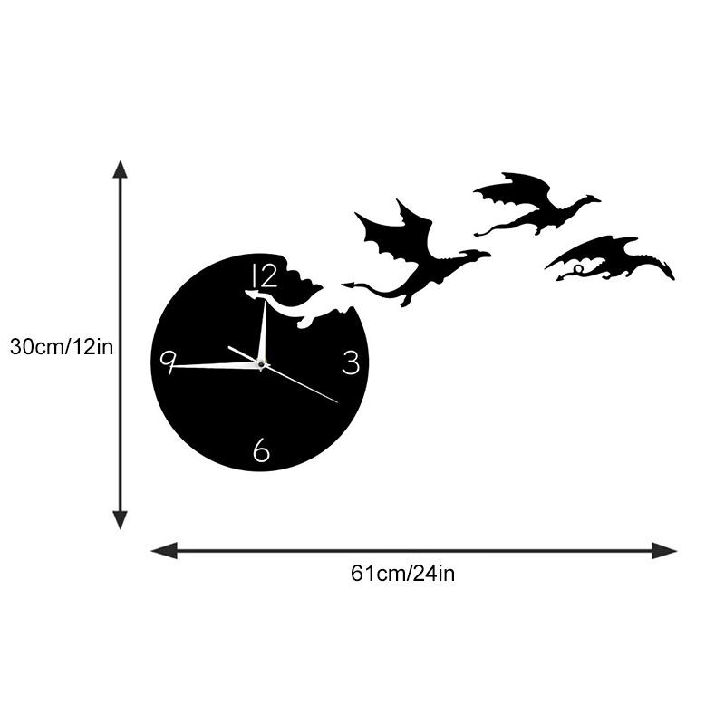 Dragon Flight Wall Clock