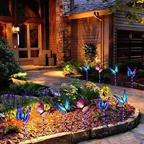 Solar Butterfly Stake Light, 3 Pack