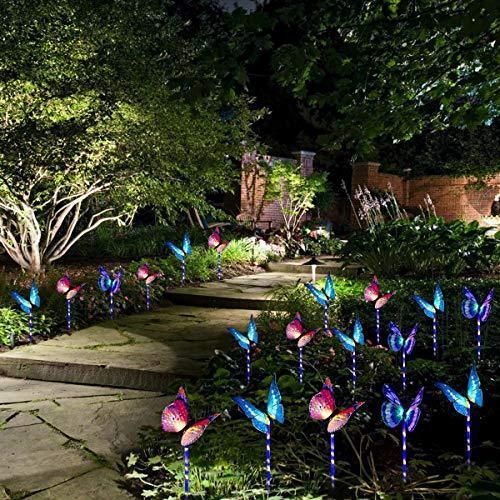 Solar Butterfly Stake Light, 3 Pack