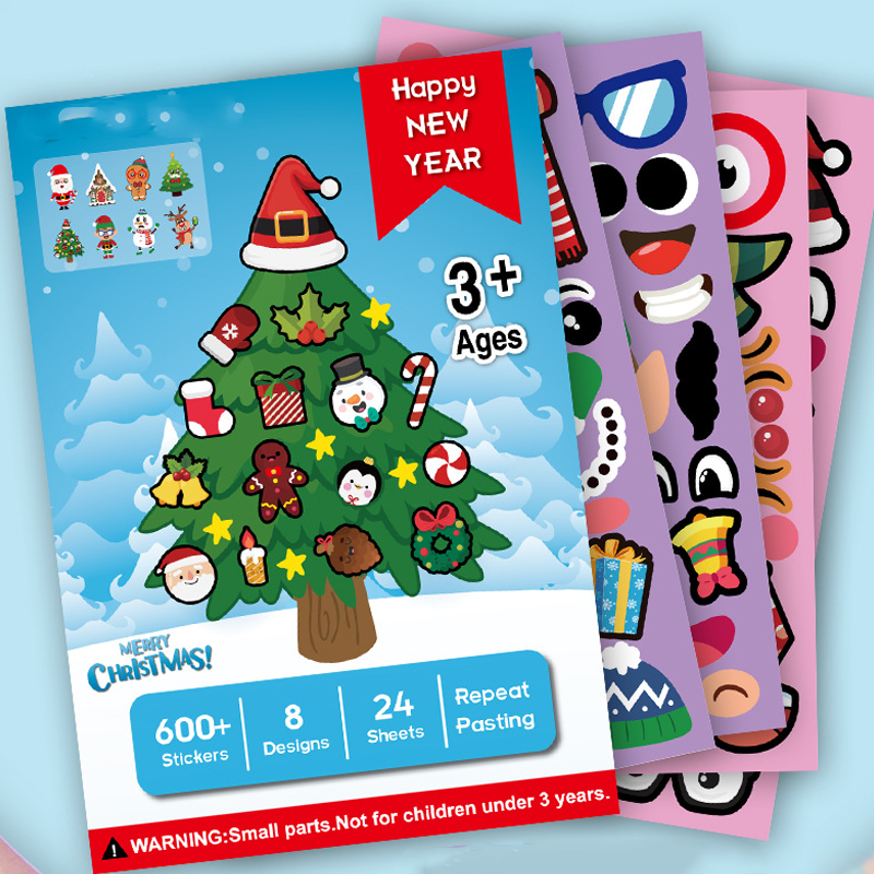 Cute Christmas Cartoon Stickers