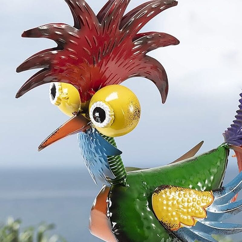 🌿Funny garden rooster statue