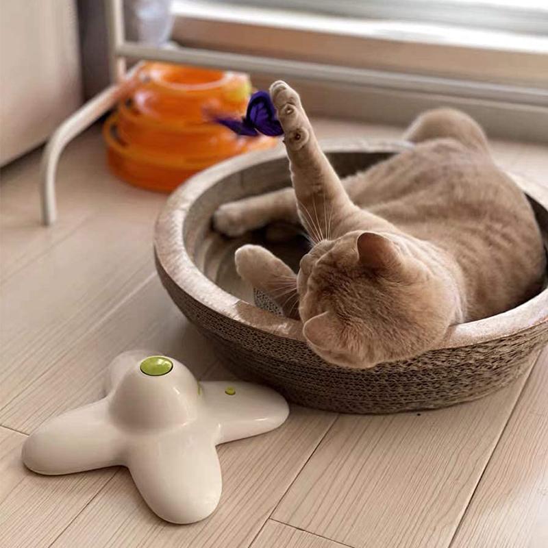 Automaic Butterfly Funny Cat Toy