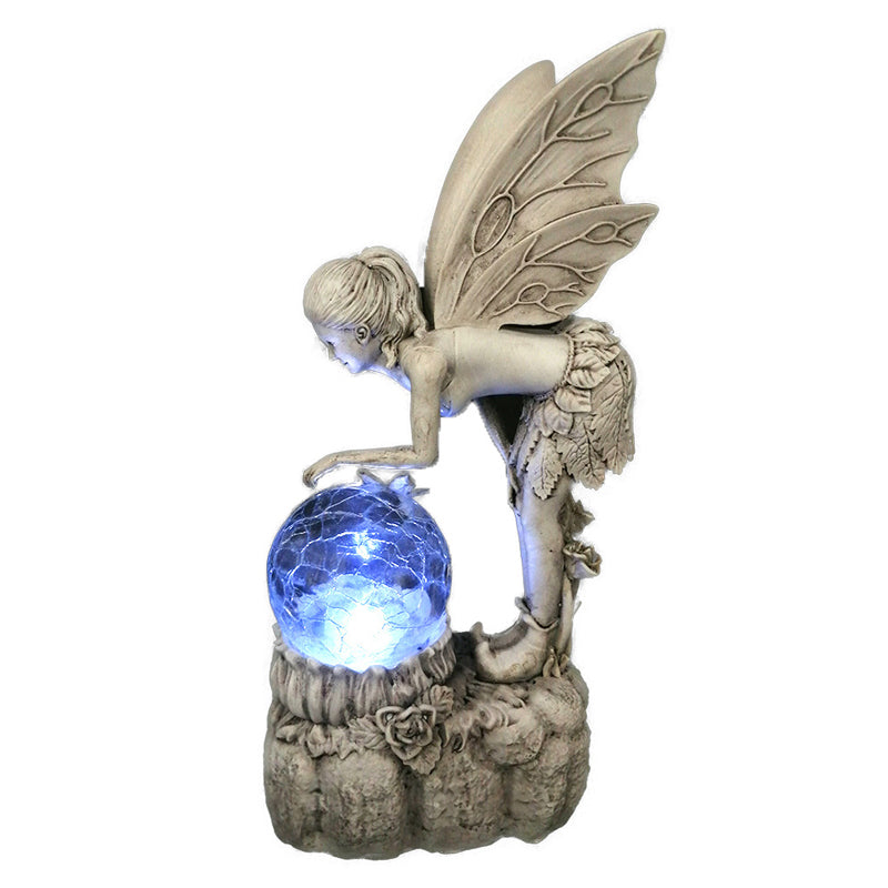 Crystal Ball Flower Fairy Ornament