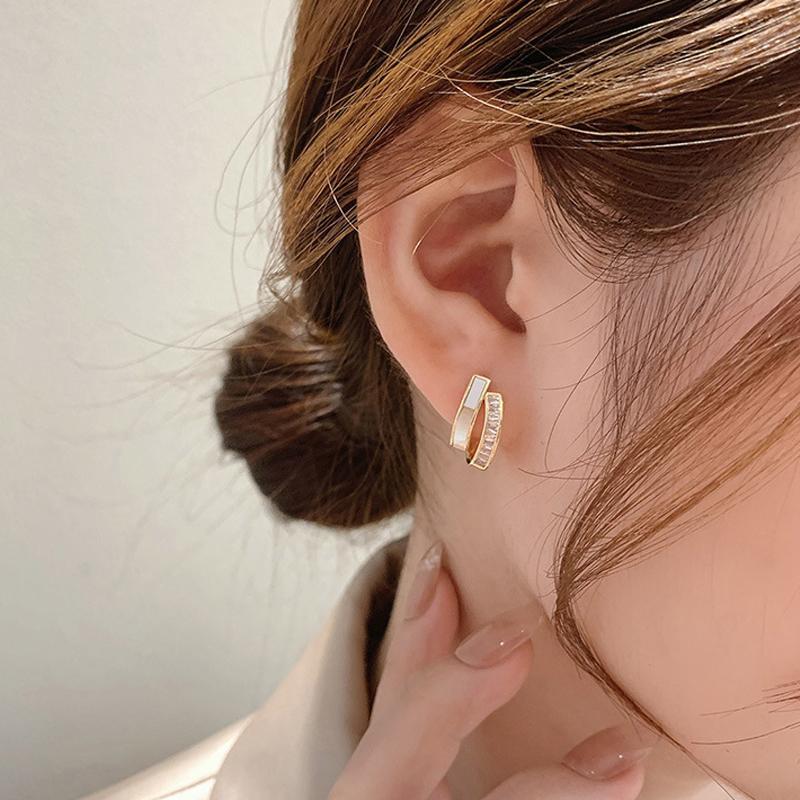 New Shell Double Earrings