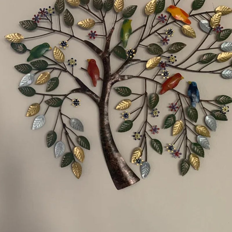 Indoor/Outdoor Handcrafted Heart-shaped Tree of Life Wall Art