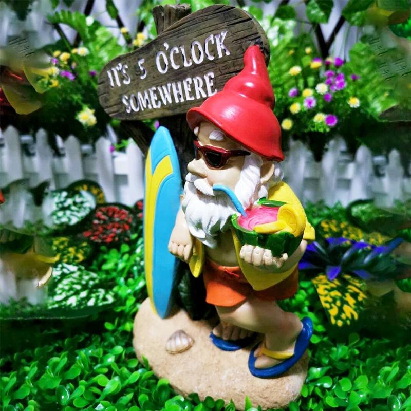 Resin Dwarf Statue Ornament