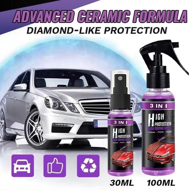 🚗3 in 1 High Protection Quick Car Coating Spray