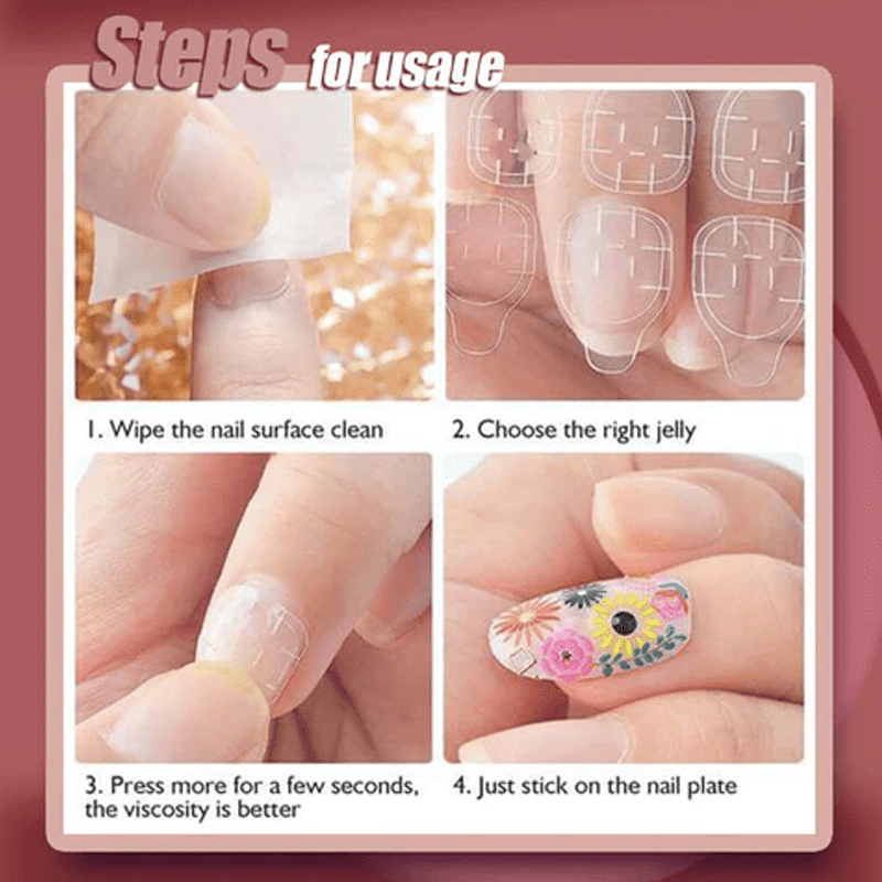 Mysterious Cat Eye Nail Patch with Jelly Gum (24PCS)