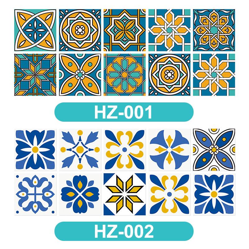 3D VISUAL ART GEOMETRIC TILE DECALS